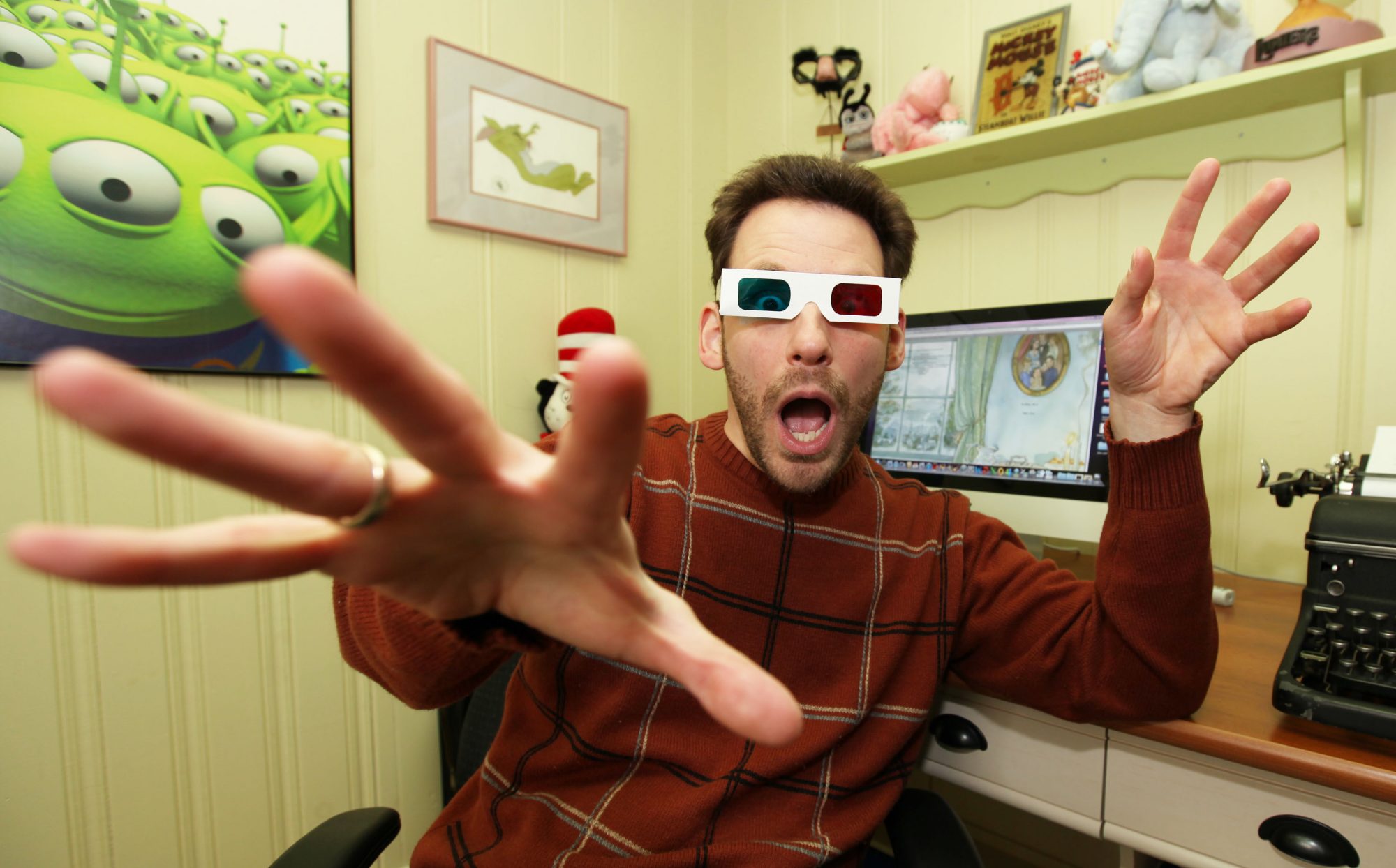 Mike Allegra Posing with Glasses